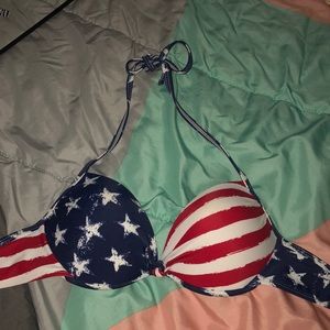 American Flag Bikini Top